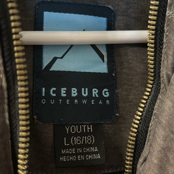 Iceburg outerwear two tone winter jacket size large (16/18) - Picture 3 of 5